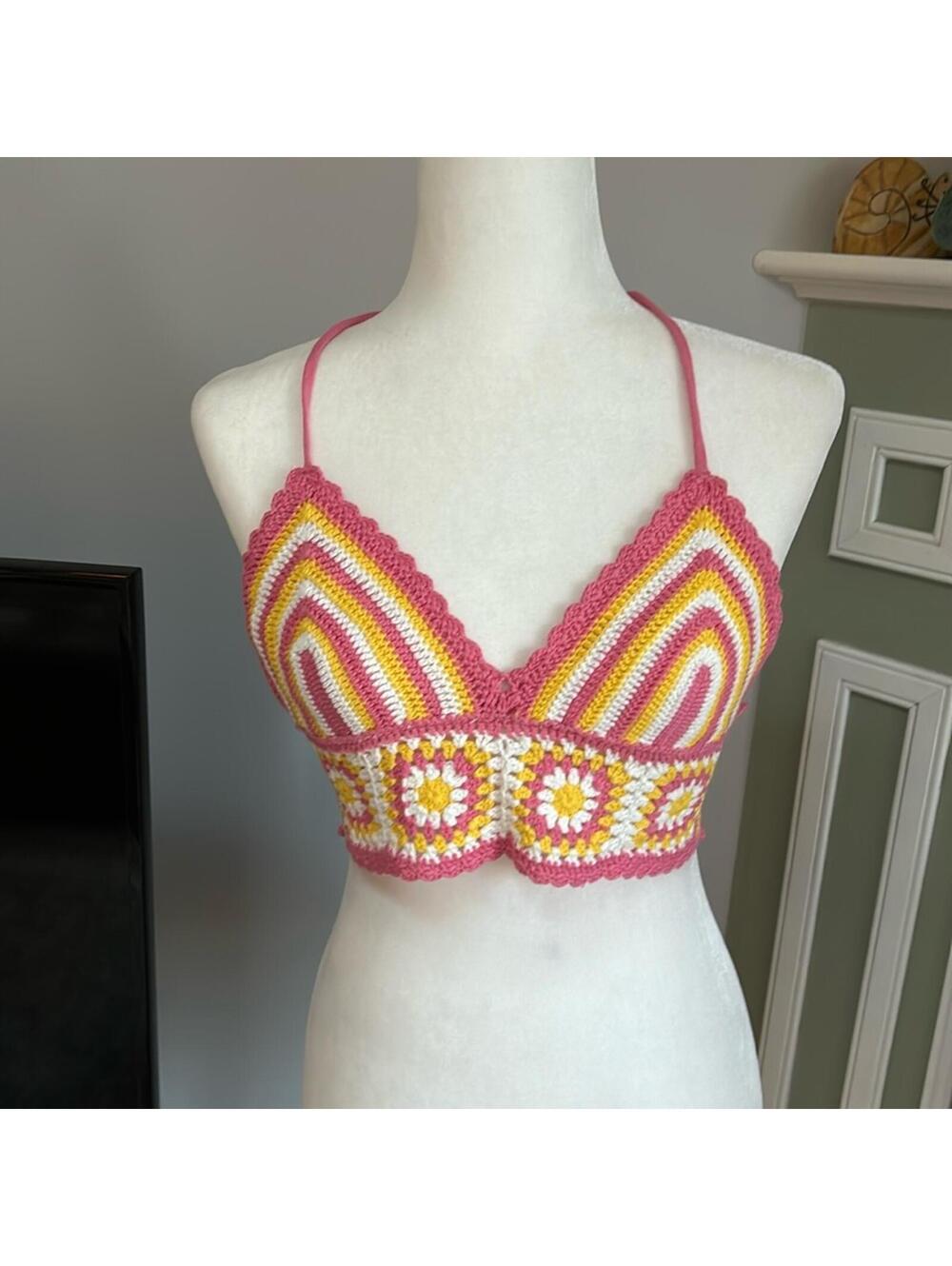 Princess Polly crocheted bikini top